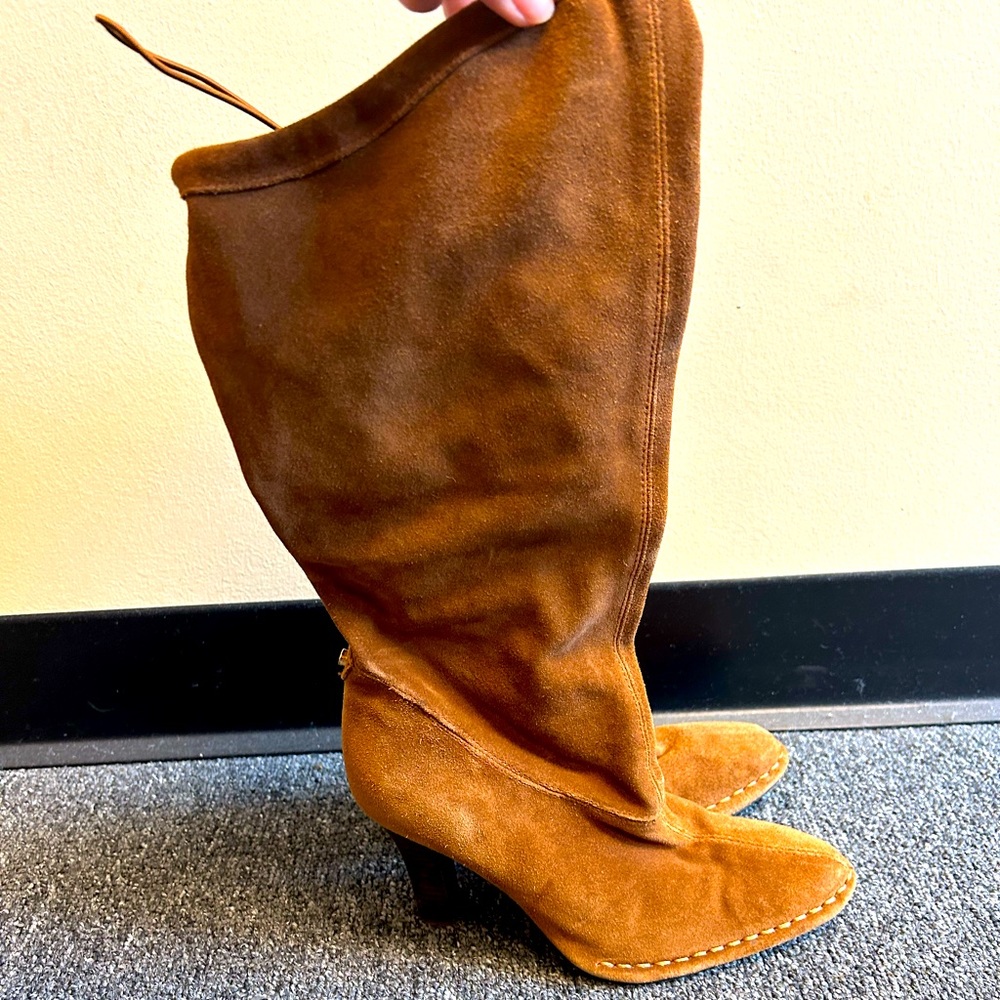 Slouchy Leather Boots